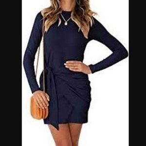 Michael Stars Faux Wrap Tee Dress, Size M